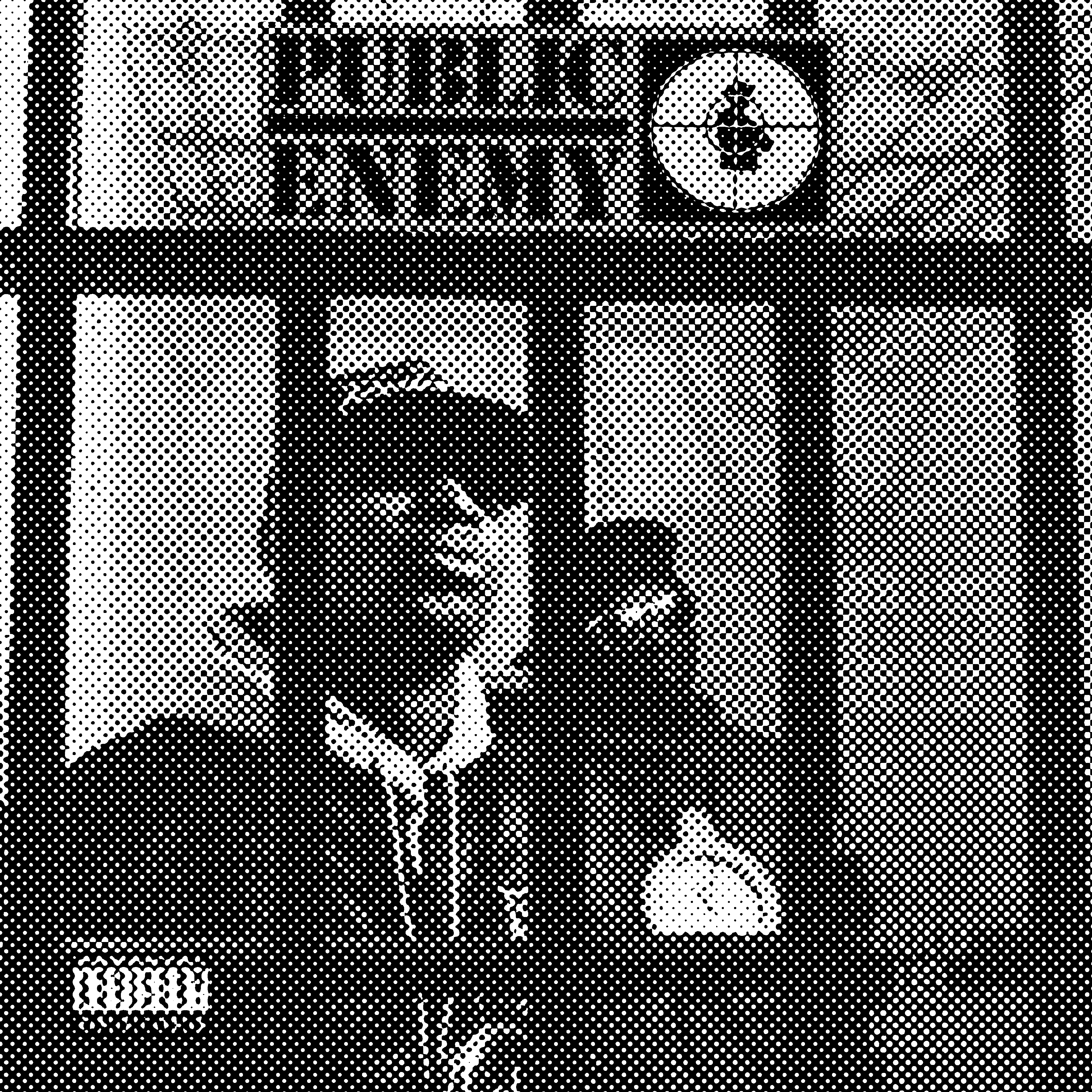 Black and white image of the album cover to It Takes a Nation of Millions to Hold Us Back by Public Enemy