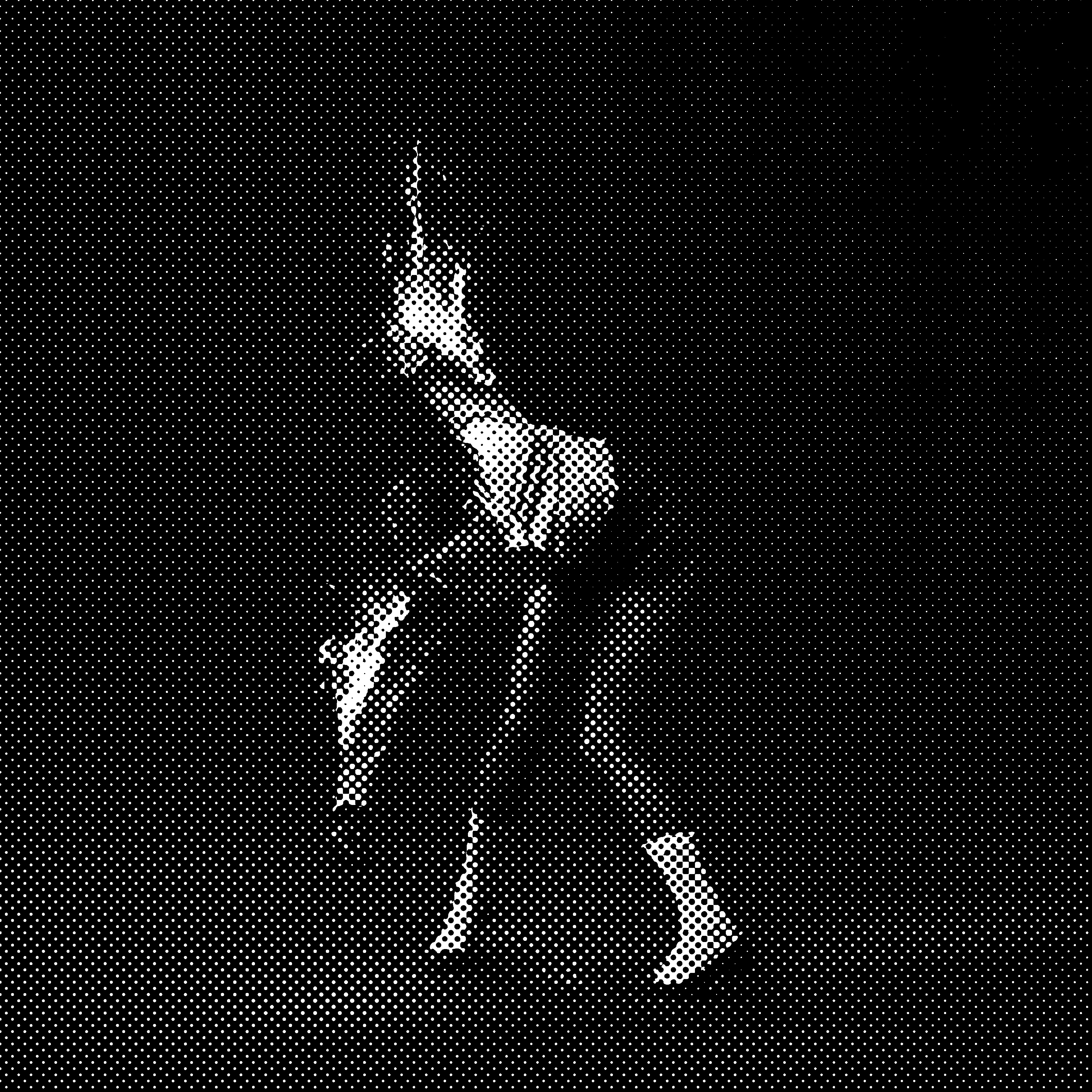 Black and White Album Cover of St. Vincent's all born screaming–A contorted woman on fire.