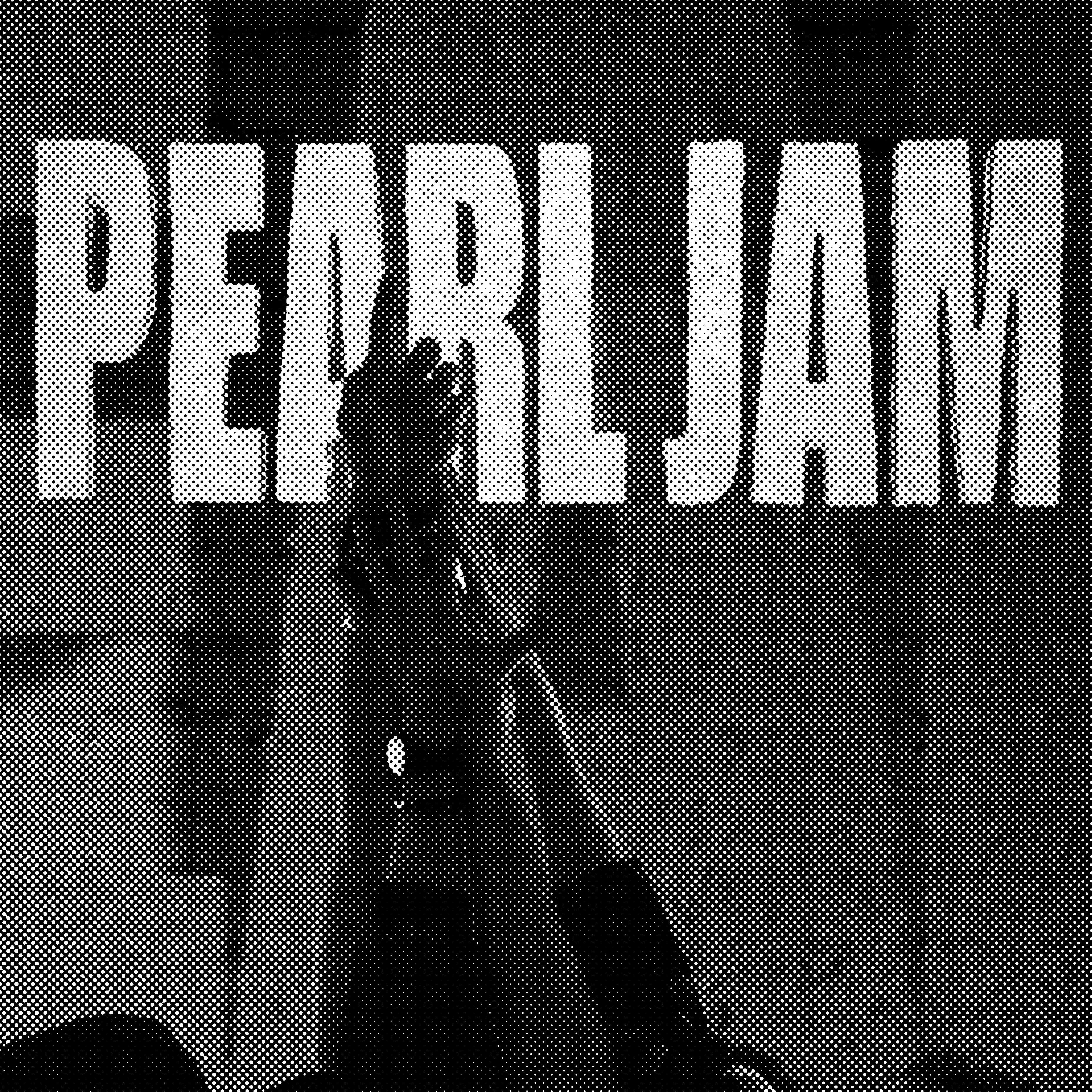 Black and white image of the album "Ten" by Pearl Jam